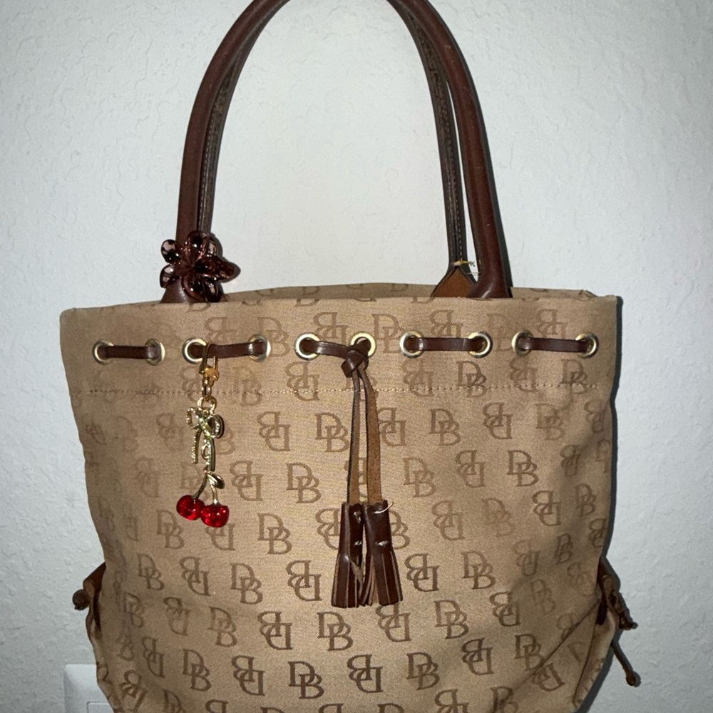 Dooney & Bourke Tan Monogram Tote